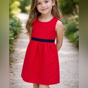 Vineyard Vines Red Sleeveless Kids Dress